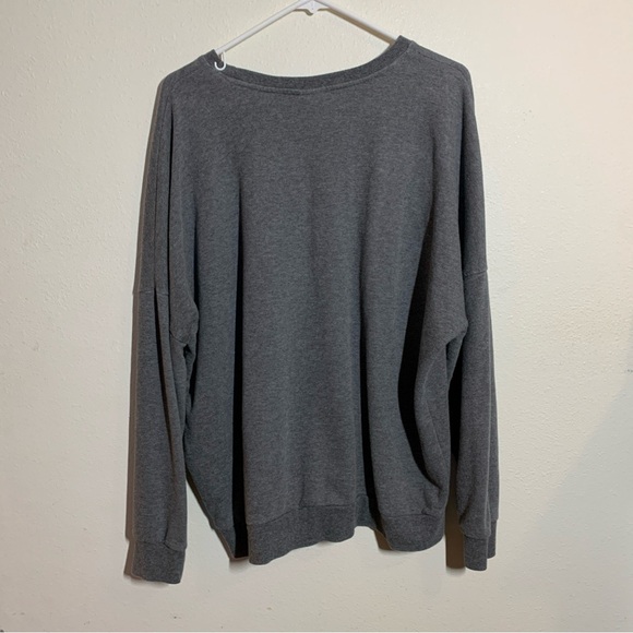 Her Universe Gray Sweater Sz 2x Pink Blue Stripes Nerf This Streetwear Skater - Picture 2 of 8